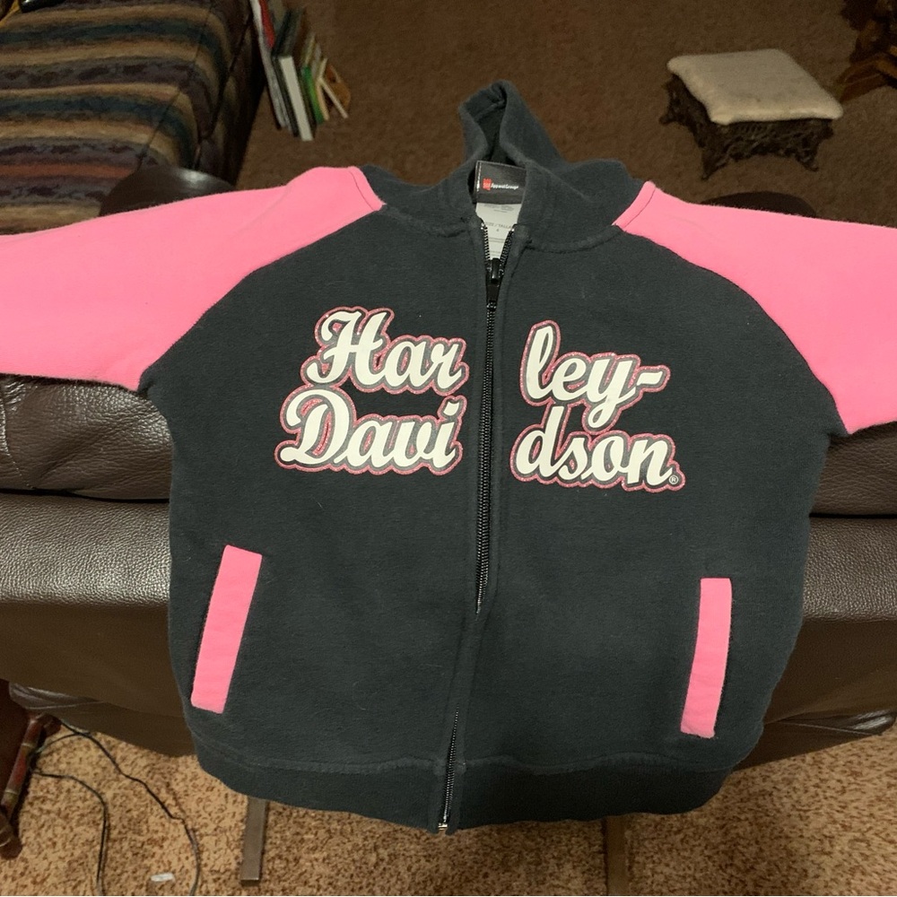 HARLEY DAVIDSON ZIP UP HOODIE Size 4T like new